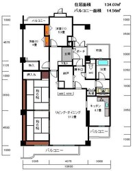 白鷹松下町マンションの物件間取画像